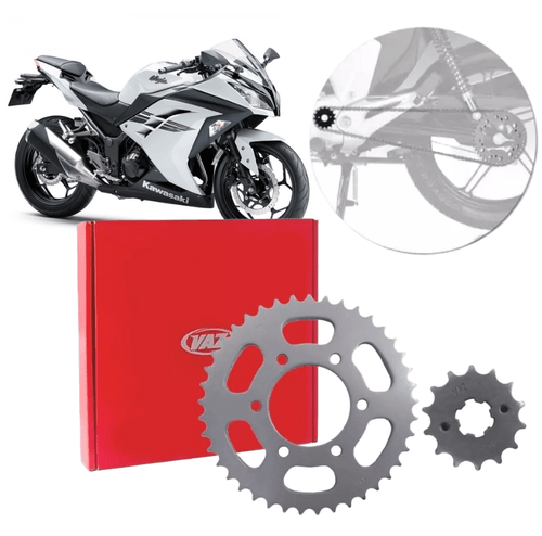 Kit Relação Transmissão Coroa Pinhão Kawasaki Ninja 300