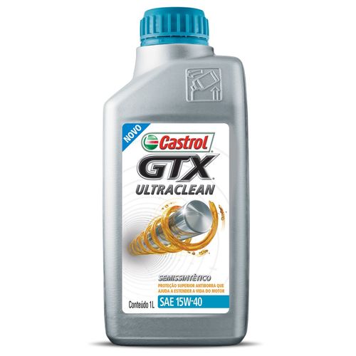 Kit 3 Óleo Semissintético 15W40 GTX Ultraclean Castrol Fiat | Furlan Auto Peças