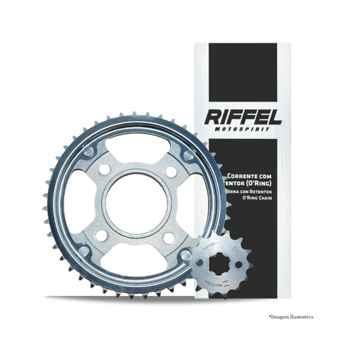 Kit Transmissão Fan 125 2014 até 2018 Com Retentor Top - Riffel