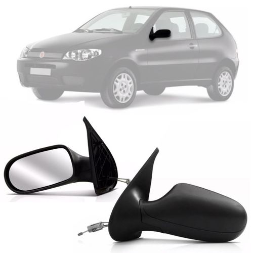 RETROVISOR PALIO SIENA STRADA 2004 A 2008 2 PORTAS LADO ESQUERDO REGULADOR MANUAL RETROVEX