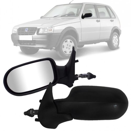 RETROVISOR UNO FLEX 2006 A 2008 4 PORTAS LADO ESQUERDO REGULADOR MANUAL RETROVEX