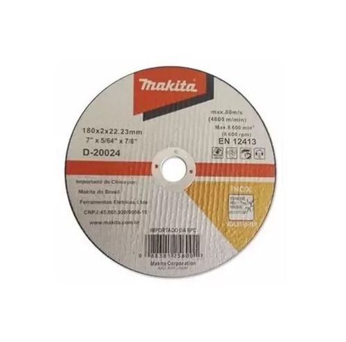 Disco de Corte 180mm para Inox  - D-20024-10 - Makita