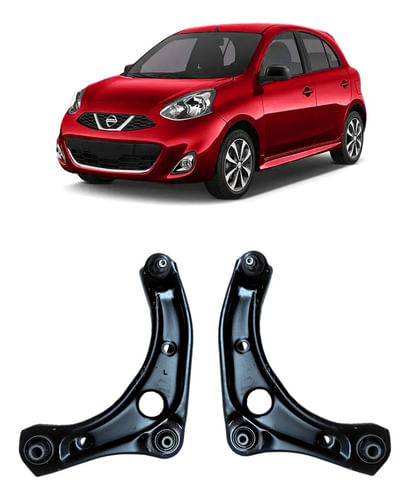2 Bandeja Balança Dianteira Nissan March 2015 2016 2017 2018