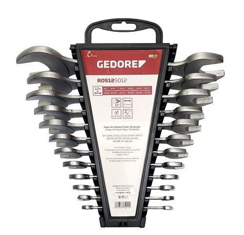 Jogo de Chave Combinada Fixas 6 a 32mm Gedore Red RO5125012 12 peças