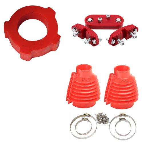 Coifa de câmbio em silicone (par) + kit coxim motor e câmbio em PU para Fusca e derivados +BUCHA DO FACÃO em P.U