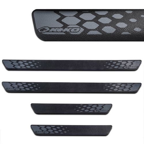 Kit Soleira de Porta Universal Adesivo Protetor  Preto Keko
