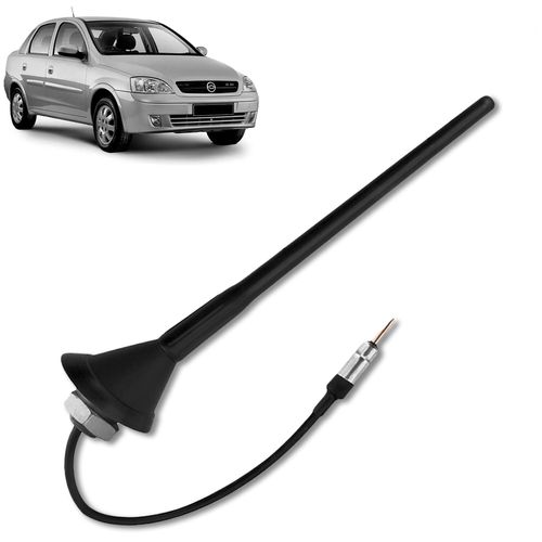 Antena de Teto Traseiro Corsa Celta Classic Haste 20cm Removível