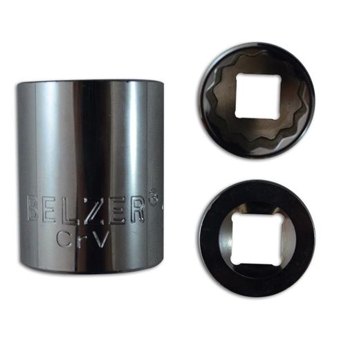 Soquete Estriado 23 mm encaixe 1/2 ” Belzer 204014BBR