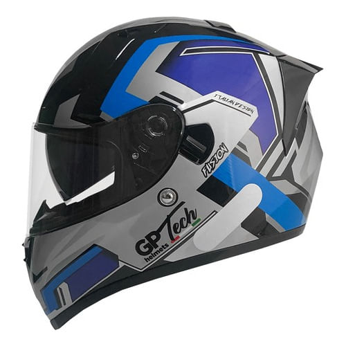 Capacete Gp Tech V128 Fusion Com Oculos Interno Sv