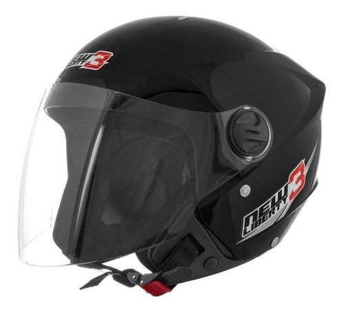 Capacete Para Moto  Aberto Pro Tork New Liberty  Three  Preto-fosco Solid Tamanho 58