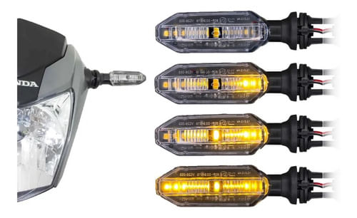 Kit 4 Pisca Led Seta Cb250 Twister Modelo Original Encaixe