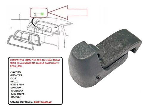 Trava Trinco Vigia S10 F250 F350 L200 Frontier Hilux Amarok (1)