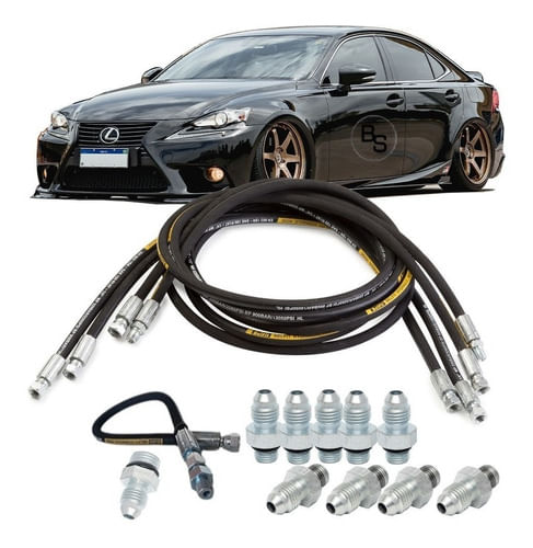 Kit Mangueira Prensada Suspensão A Ar Premium Jetta Tsi