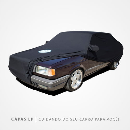 Capa Tecido Voyage Quadrado Preta Helanca Lycra Cobrir Vw