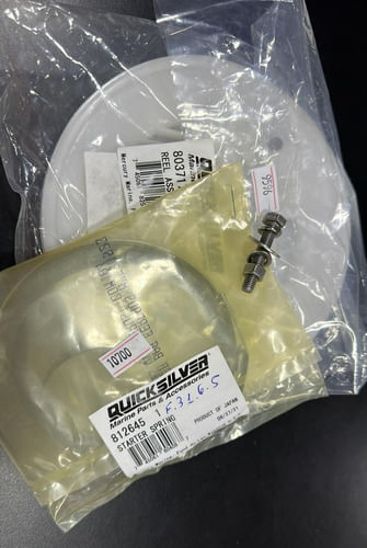 Kit Mola + Polia Da Partida Mercury 15hp Super Tohatsu 18hp