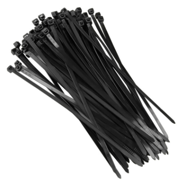 Abraçadeira de Nylon Natural 300 x 4,8mm com 100 Unidades