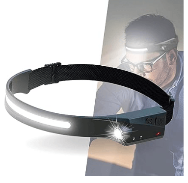 Lanterna de cabeça recarregável 3W c/sensor de movimento - HYQ - Guina Ferramentas
