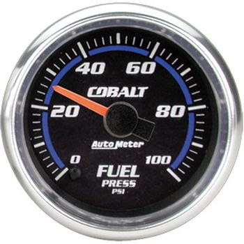 Manômetro Pressão Combustível 0 - 100 PSI - Elétrico - 2" 1/16" - Cobalt - AUTO METER