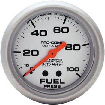 Manômetro Pressão Combustível 0 - 100 PSI - Mecânico - 2" 5/8" - Ultra-Lite - AUTO METER