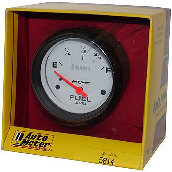 Instrumento Medir Nível Combustível GM - (0  E / 90  F) - Elétrico - 2" 5/8" - Phantom - AUTO METER