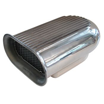 Scoop Aletado Polido para 1 Quadrijet - Alumínio - MR. GASKET