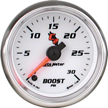 Manômetro Pressão Turbo 0 - 30 PSI - Elétrico - 2" 1/16" - C2 - AUTO METER