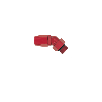 Conexão 45º (ORB) 'Double Swivel' Forjada Macho - 6AN X 9/16-18 AN 6 - Red - XRP