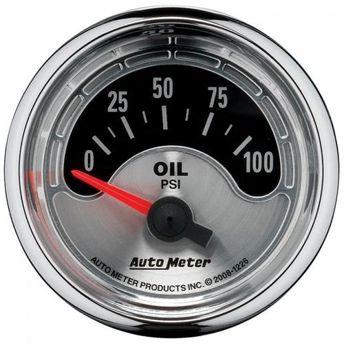 MAN.PRES.OLEO 0-100 PSI ELET.2 1/16 AMERICAN MUSCL - AUTO METER