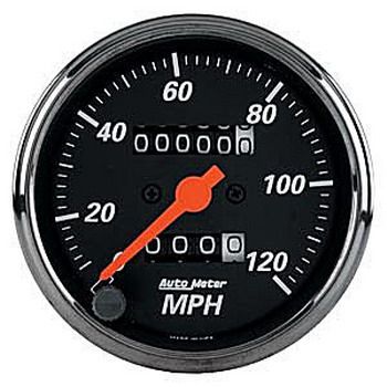 Velocimetro 120 Mph - Mecânico - 3 1/8" - Designer Black - AUTO METER