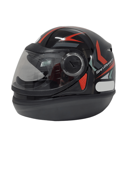 Capacete san marino speed one preto c/ vermelho 60