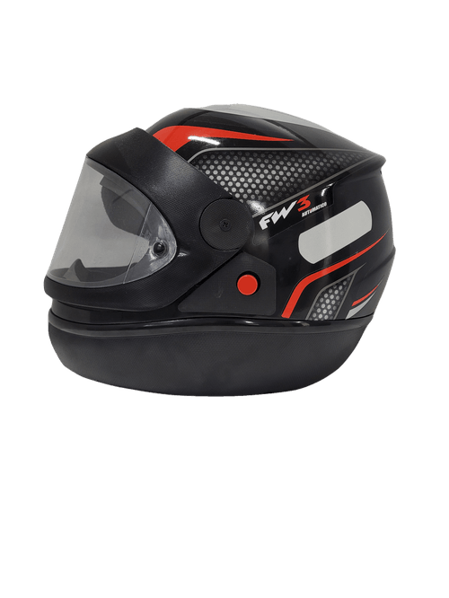 Capacete fw3 automatic pto/vermelho 60