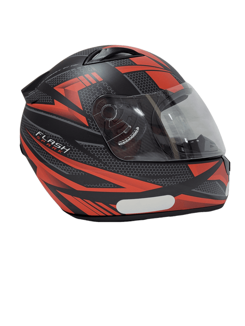 Capacete ebf spark flash preto fosco/vermelho 56