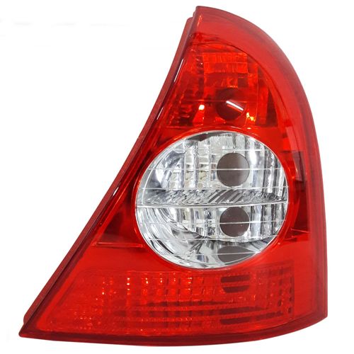 Lanterna Traseira Bicolor Carcaça Vermelha Renault Clio Hatch 2003 até 2012