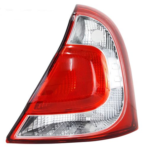 Lanterna Traseira Bicolor Carcaça Preta Renault Clio Hatch 2012 até 2016