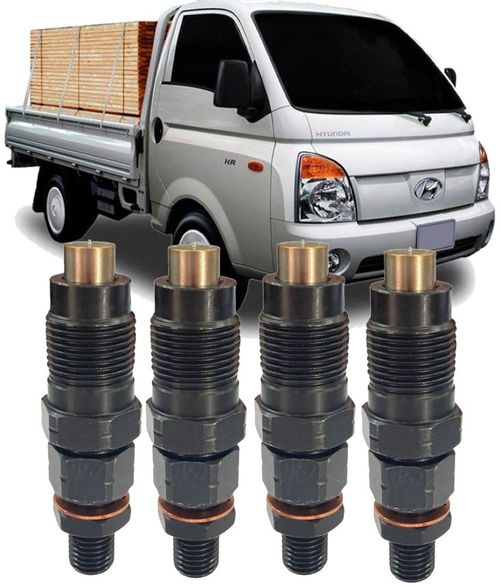 Kit 4 Bico Injetor Diesel Bongo 2.5 Hyundai Hr 2.5 de 2005 À 2012