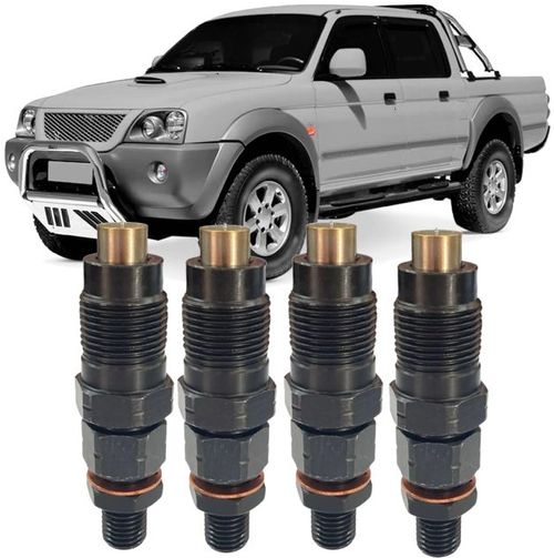 Kit 4 Bico Injetor Mitsubishi L200 2.5 8V Turbo Diesel de 2002 À 2012