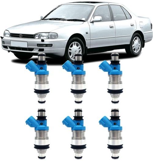 Kit 6 Bico Injetor Camry 3.0 V6 24v Gasolina de 1991 a 1996 - 2325020010