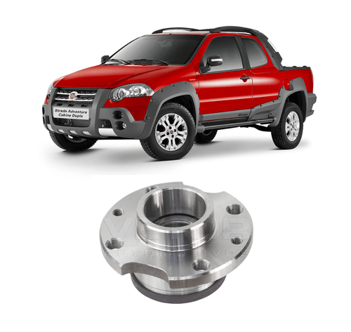 Cubo de Roda Traseira Fiat Strada 1.4 1.5 1.6 1.8  8V 16V Todos c/ABS