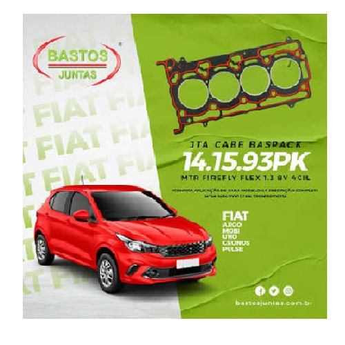 JUNTA DO CABECOTE - FIAT ARGO CRONOS UNO 1.3 8V FIREFLY APOS 2016