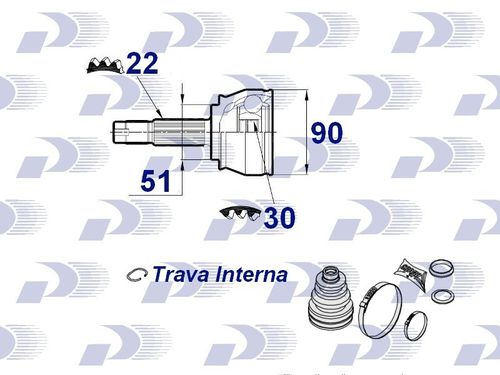 HOMOCINETICA VW LR - 0226948