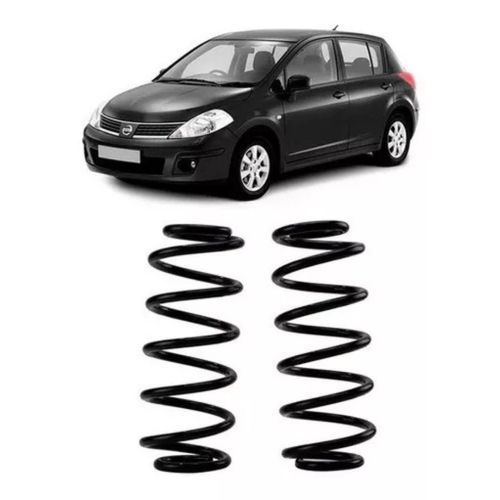 Par Mola Espiral Traseira Nissan Tiida Hatch Sedan 2008...