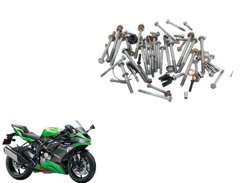 Kit Parafuso Carcaça Motor Kawasaki Zx 6 Zx6 19-24