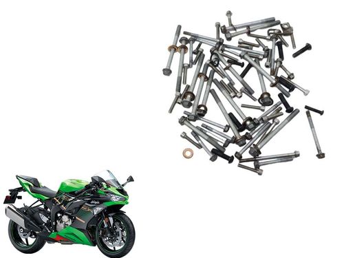 Kit Parafuso Carcaça Motor Kawasaki Zx 6 Zx6 19-24