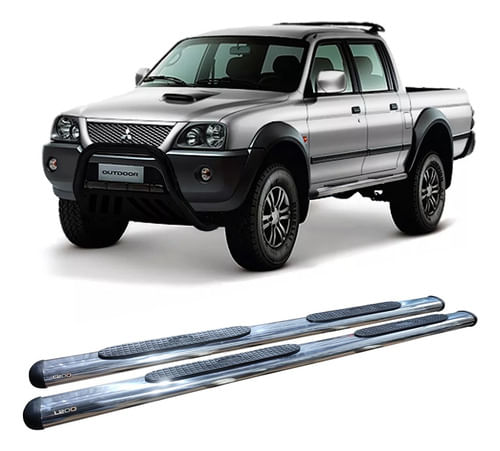 Estribo L200 Sport Oblongo Oval Cromado Hozz L-200