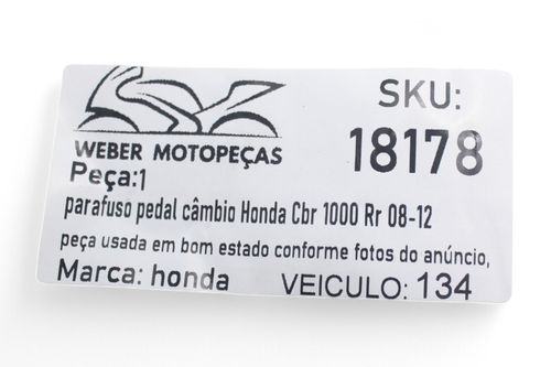 Parafuso Pedal Câmbio Honda Cbr 1000 Rr 08-12