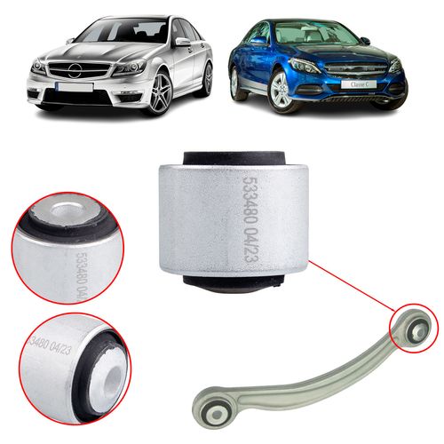 Bucha do Braço Curvo Superior Mercedes C180 C200 C250 C300 CLS350 CLS400 CLS63 E250 E350 E500 E63 GLK220 GLK280 GLK300 SL400