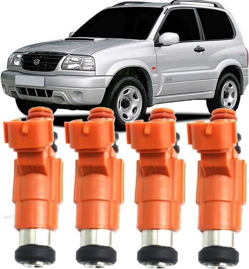 Kit 4 Bicos Injetores Suzuki Vitara Tracker 2.0 16V Gasolina de 1998 À 2005 - Inp771