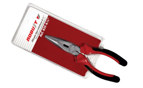 Alicate tipo telefone bico reto 1/2 polegadas / UN / Gedore red