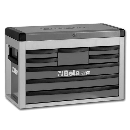 Caixa de Ferramentas Tipo Gabinete com 8 Gavetas Baú - Cinza-G - Beta