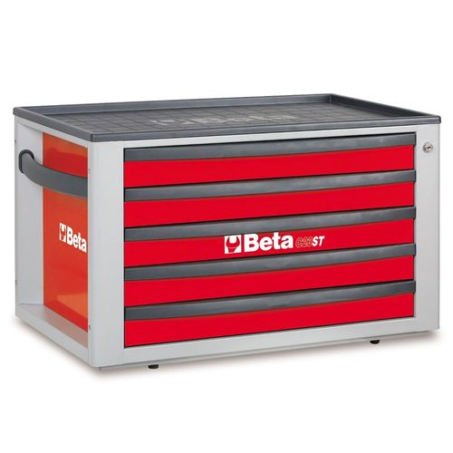 Caixa de Ferramentas Tipo Fabinete com 5 Gavetas - Vermelha - C23ST-R - Beta